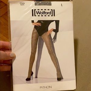 NWT- Wolford Python tights-snakeskin color